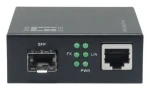 LevelOne GVM-2000 černá / Media konvertor / RJ45/SFP / 1000 Mbit/s / VLAN / Webový management (GVM-2000)