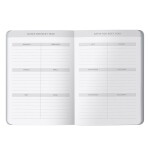 Busy B Týdenní diář Week to View Spot A6 – 2026/27, fialová barva, papír