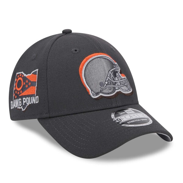 New Era Pánská kšiltovka Cleveland Browns NFL 2024 Draft Stretch-Snap 9FORTY - Šedá