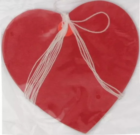 Ptakoviny.cz Girlanda Srdce červené 4m