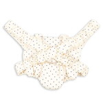 Konges Sløjd Nosítko pro panenku Estate Dot, krémová barva, textil