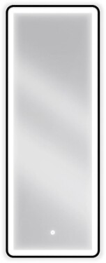 MEXEN - Coro zrcadlo s osvětlením 45 x 120 cm, LED 6000K, černý rám 9817-045-120-611-70
