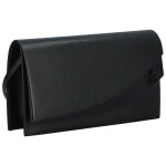 Elegantní psaníčko s vykrojenou klopou Borana, černá