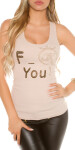 Sexy KouCla "F_ck you!" Tanktop Einheitsgroesse