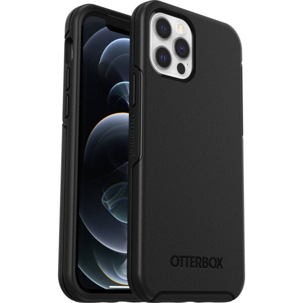 Otterbox Symmetry - ProPack BULK zadní kryt na mobil Apple iPhone 12, iPhone 12 Pro černá Kompatibilní s MagSafe, odolné vůči nárazům