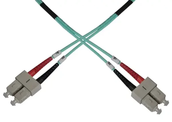 OEM / Optický patch kabel duplex SC-SC / Multi mode 50/125 OM3 / 7m / Modrá (8595589813247)