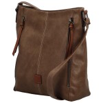 Stylová dámská koženková crossbody kabelka Barcia new, khaki