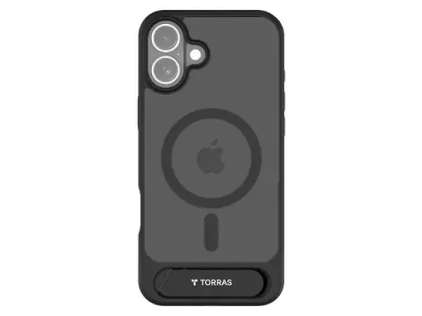 Torras Pstand Series Case Ochranné pouzdro pro Apple iPhone 16 černá (X00FX1931)