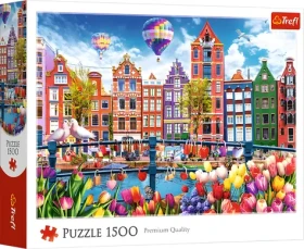 TREFL Puzzle Barevný Amsterdam