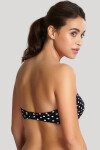 Vrchní díl plavek Swimwear Anya Spot Bandeau Bikini black/white SW1013 65DD