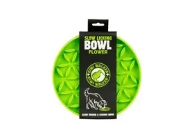Kiwi Walker Flower Maxi zelená / Lízací miska pro psy / 240 mm (FDP-709)