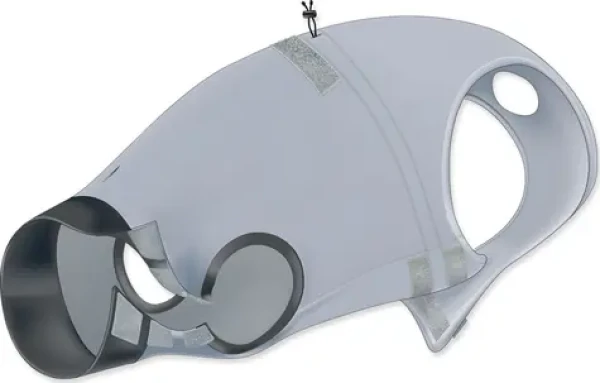 TRIXIE Ochranný pooperační obleček M-L / Obleček pro psy / Délka zad 50 cm / Suchý zip / Praní 60 °C (G14-19536)