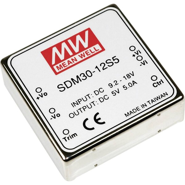 Mean Well SDM30-48S12 DC/DC měnič napětí 30 W Počet výstupů: 1 x Obsah 1 ks