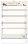 Nástěnný kalendář 2026 NOTIQUE - Rodinný plánovací Harry Potter, 33 x 46 cm