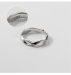 LUNICA Stříbrný nastavitelný prsten TWIST 0726