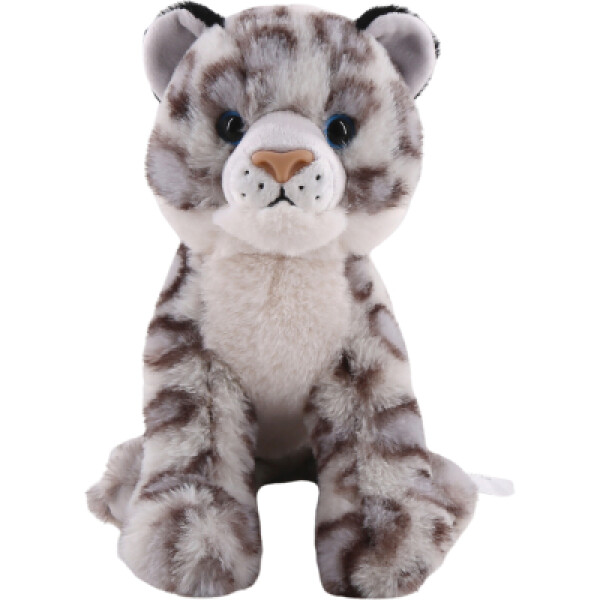 Levhart sněžný sedící 22 cm