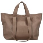 Velká a prostorná dámská kožená taška Sára, D40 zemitá