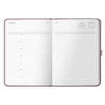 Busy B Týdenní rodinný diář Dusty Pink Family Diary 2026, růžová barva, papír