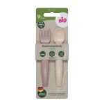 NIP NATURE line příbor 2ks, od 9m+, pink (NIP38851-51)