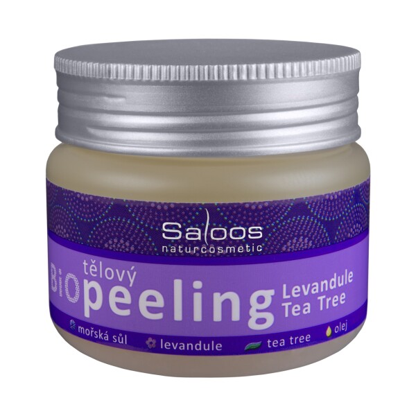 Saloos Bio Tělový peeling - Levandule - Tea tree 140 ml