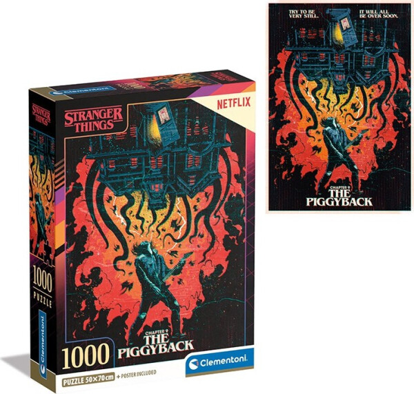 Puzzle Stranger Things: The Piggyback 1000 dílků - Clementoni