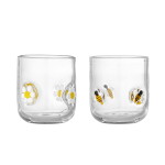 Bloomingville Sklenice Buzz Clear Glass 300 ml – set 2 ks, čirá barva, sklo