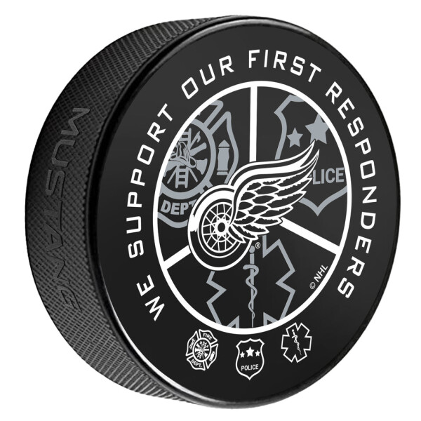 Mustang Puk Detroit Red Wings NHL Printed First Responders