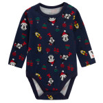 Body s dlouhým rukávem Mickey Mouse- tmavě modré - 68 NAVY BLUE