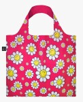 Skládací nákupní taška LOQI SMILEY Flowers Raspberry