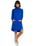Asymetrické šaty s výstřihem královská modř EU XL model 15098417 - BeWear
