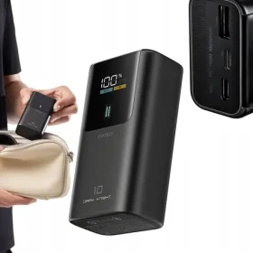 Cuktech PB1055 55W PowerBanka šedá / 10000mAh / 2x USB-C + USB-A (6977556351358)
