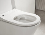 CERANO - WC závěsné s integrovaným elektronickým bidetem Cronus Standard, Vortex Rimless 180° + SoftClose sedátko - bílá lesklá - 59,3x38,4 CER-545632