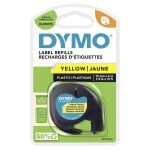 Dymo S0721620, černý tisk/žlutý podklad, 4m, 12mm