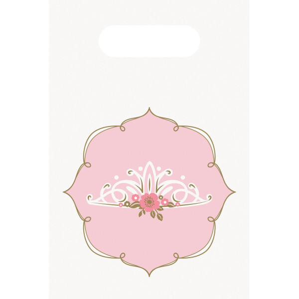 Princeznou na den taška papírová 8 ks 23 cm x 16 cm Amscan Princeznou na den taška papírová 8 ks 23 cm x 16 cm Amscan