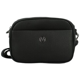 Trendy dámská koženková crossbody kabelka Karlita, černá