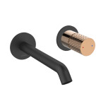 INVENA - Umyvadlová podomítková baterie Moonlight Trend, černá/rose gold BP-77-U14-V