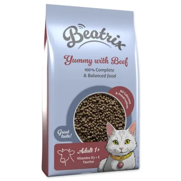 Beatrix Adult hovězí 10 kg / Granule pro kočky / pro dospělé kočky (773-854568)