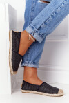 Espadrilky Na Slaměné Podrážce Lu Boo Černé Velikost: 36