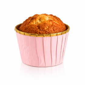 Cake Star Cake Star Alobalové pevné košíčky na muffiny růžové se zlatým vnitřkem (50 ks)