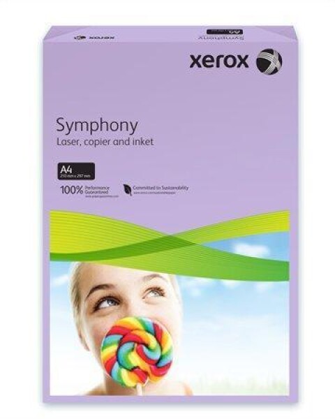 Xerografický papír barevný XEROX Symphony A4, 80g, 500ls - fialová