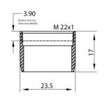 SAPHO - NEOPERL perlátor úsporný 3,8 l/min, vnitřní závit M22x1, chrom 3074.103