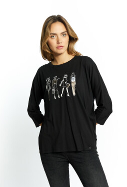 Bavlněné dámské tričko Monnari Blouses Black XL