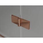 MEXEN/S - Lunar Duo sprchový kout dveře křídlové pravá 110 x 100, transparent, růžové zlato 834-110P-100L-60-00