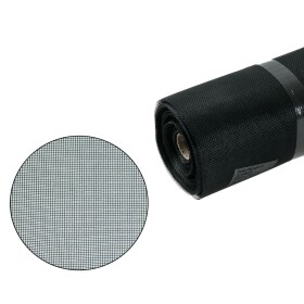 LEVIOR 41151 Síť proti hmyzu sklovlákno, černá, 150cm × 30m