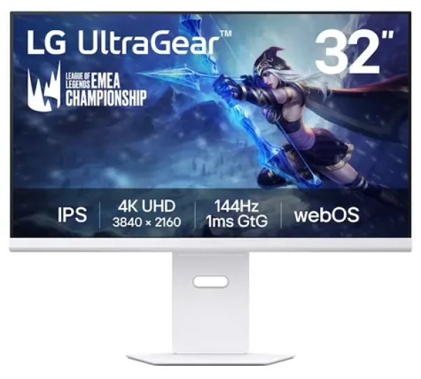 31.5" LG 32G810SA-W bílá / IPS / 3840x2160 / 16:9 / 1000:1 / 1ms / 400cd-m2 / HDMI / DP / VESA (32G810SA-W.AEU)