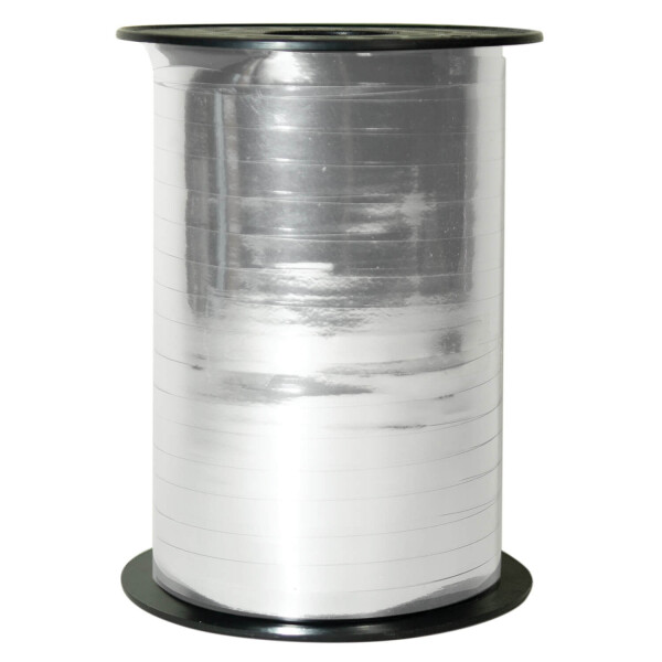 Stuha stříbrná lesklá 230 m x 5 mm Stuha stříbrná lesklá 230 m x 5 mm