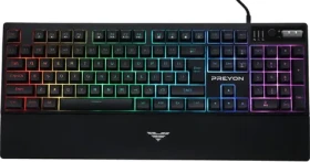 PREYON Long Claw Alpha černá / Herní klávesnice / Drátová / US layout / RGB (PLCA104B)