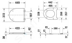 DURAVIT - DuraStyle WC sedátko, softclose, bílá 0020790000