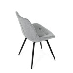 Jídelní židle, šedá, látka, HC-T1130 GREY2