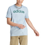 Tričko adidas Essentials Single Jersey Linear vyšitým logem IJ8651